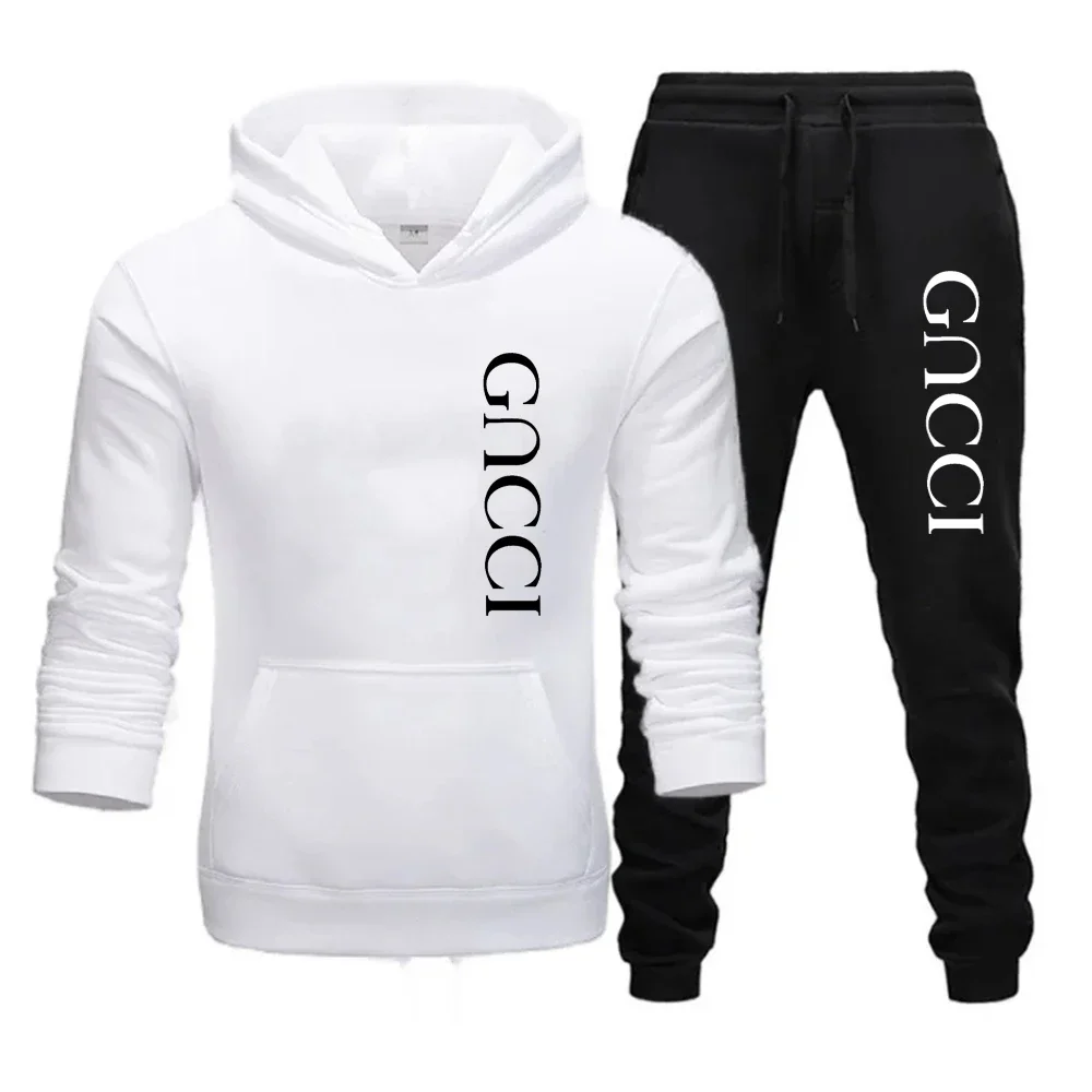 2025 New Men's Woman's Fashion Leisure Sportswear Outdoor Hoodie Set Sports Luxury Hoodie+Pants Set Clothing