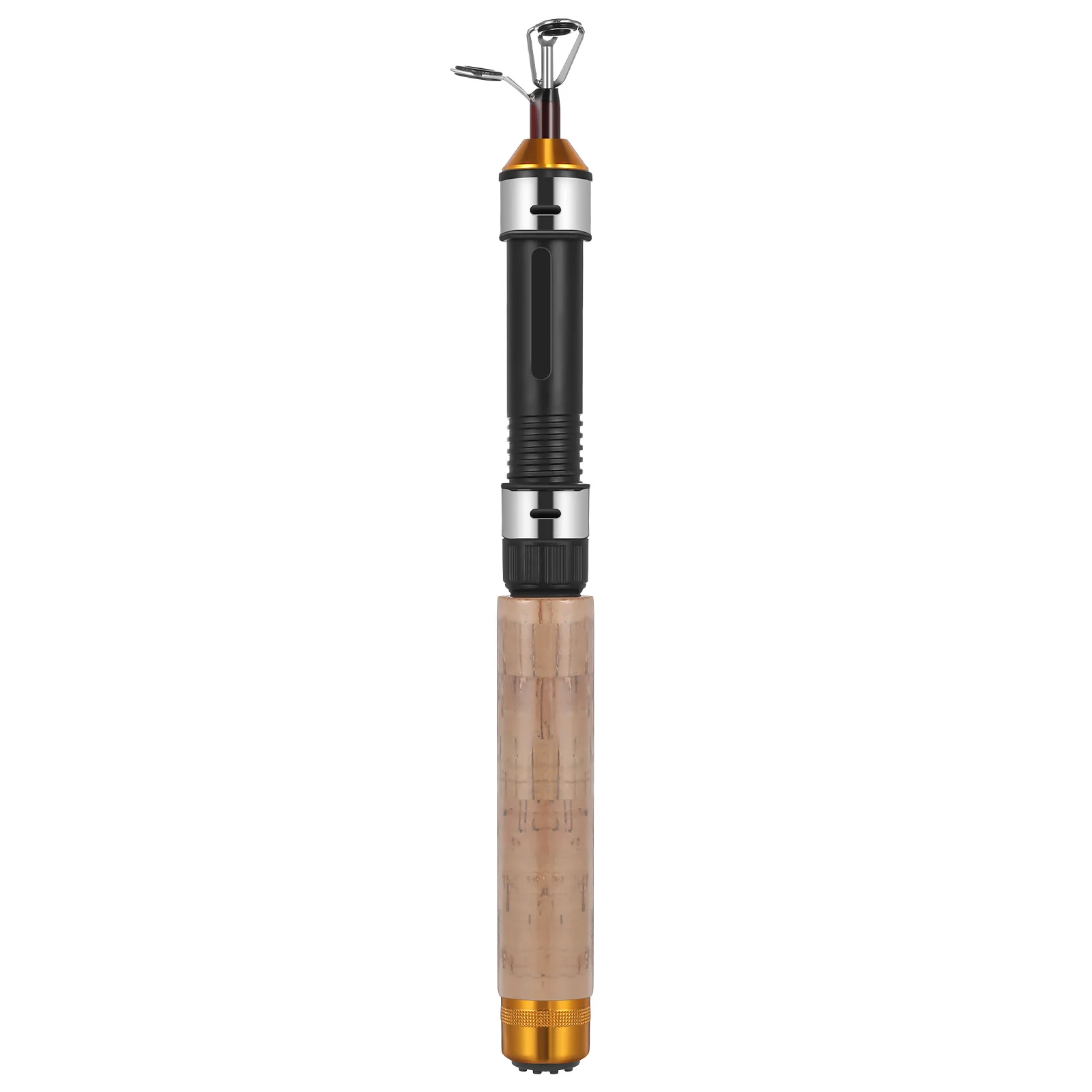 

60cm Telescopic Rod Carbon Mini Ice Fishing Rod 2 Wear Resistant Guides Telescopic Fishing Pole Travel Pole