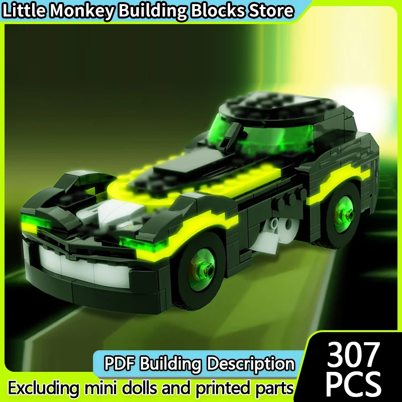 Popular Game Model MOC Building Bricks Low-Profile Racing Car Modular Technology Children Holiday Gifts Assemble Toys Suit