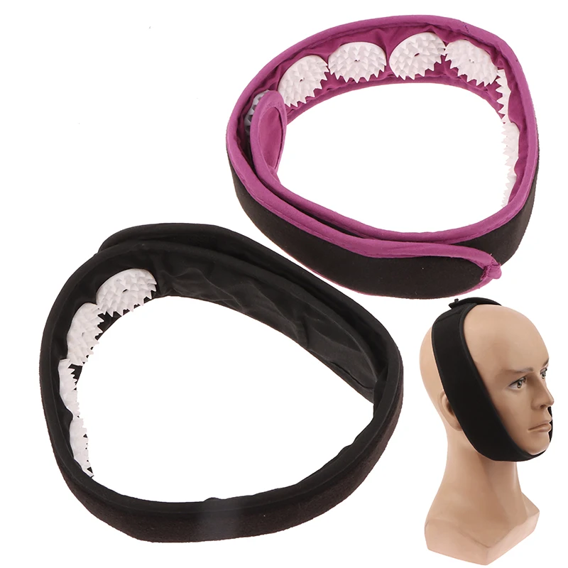 Cinturón de acupuntura, diadema de acupresión, herramienta para envolver la cabeza, estera Manual, elevación portátil, anillos de alivio ajustables para la cara, migraña de la piel