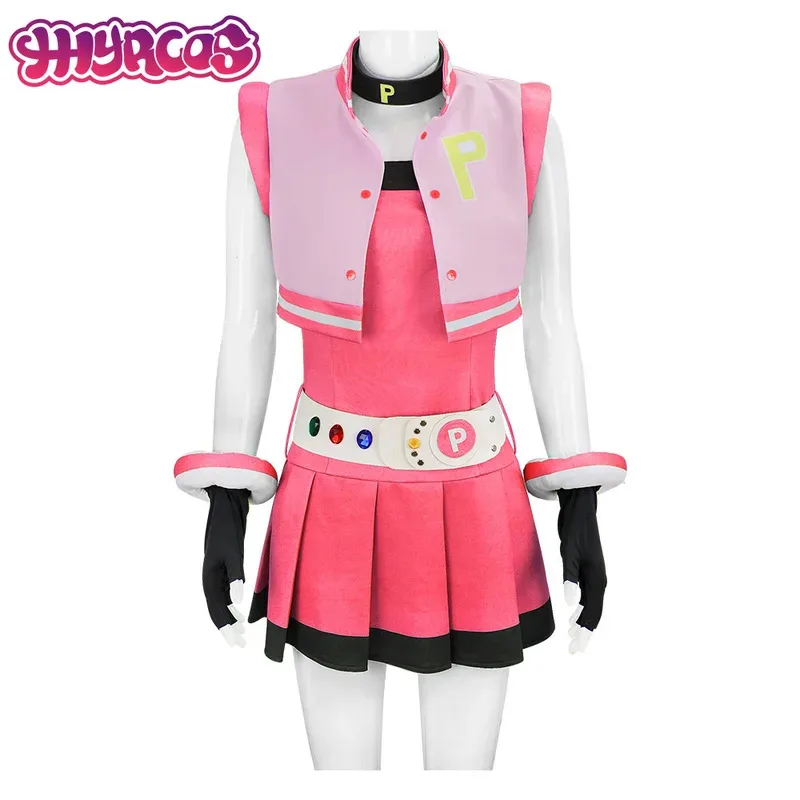 DY2025Cosplay Costume per ragazze Set completo Fiore Anime Powerpuff Ragazze Buttercup Halloween Fancy Dress Bubbles Costume Dress con Be