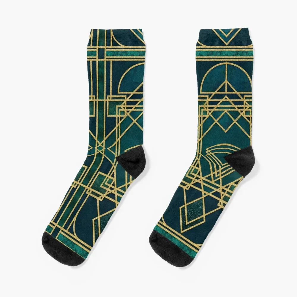 

Art Deco Elegant Gatsby Style Socks designer brand Crossfit Boy Child Socks Women's