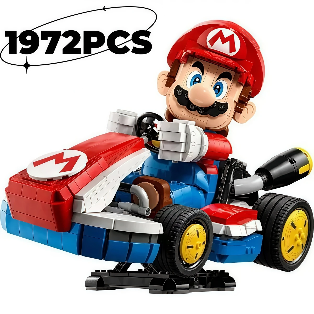 

1972 шт. MOC креативный стандартный картинг маленький грузовик строительные блоки модель комплект DIY игрушки для детей подарки на день рождения