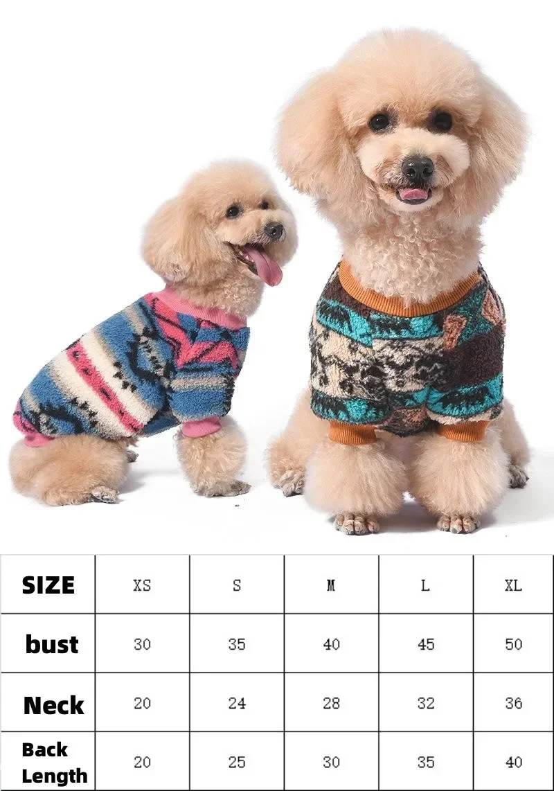 Warm Dog Clothes for Small Dog Coats Jacket Winter Clothes for Dogs Cats Clothing Chihuahua Cartoon Pet Sweater Costume Apparels