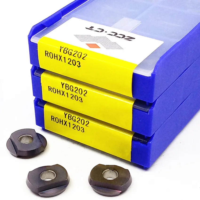 

ROHX1203 YBG202/ROHX1604 YBG202/ROHX2005 YBG202 ZCC.CT CNC carbide inserts For Steel, Stainless steel 10pcs/box