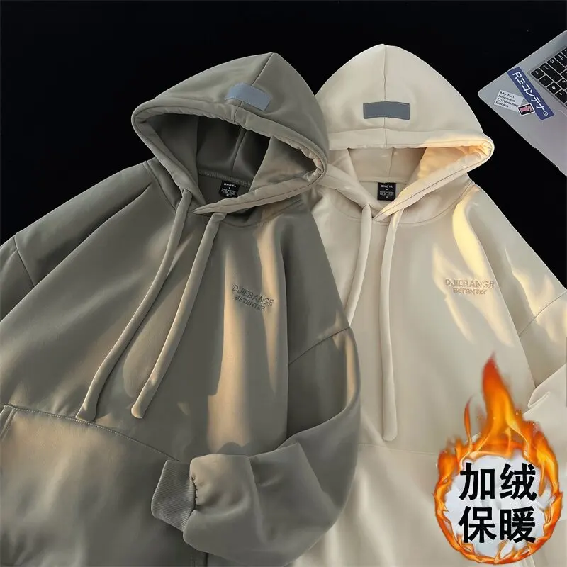 

Мужские зимние худи с капюшоном, очень большие, антибактериальные, из пике, с длинным рукавом, персонализированные, в готическом стиле, красные, текстурированные, для охотников