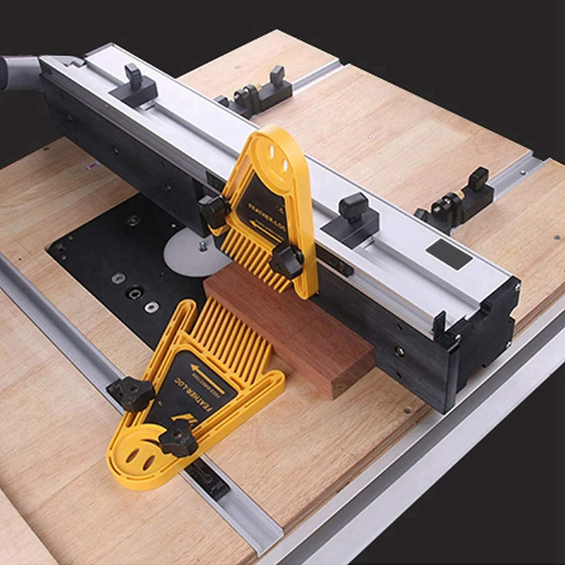 2 Set Aluminum Alloy T-Tracks Slot Miter Track And Miter Bar Slider Table Saw Miter Gauge Rod DIY Woodworking Tools