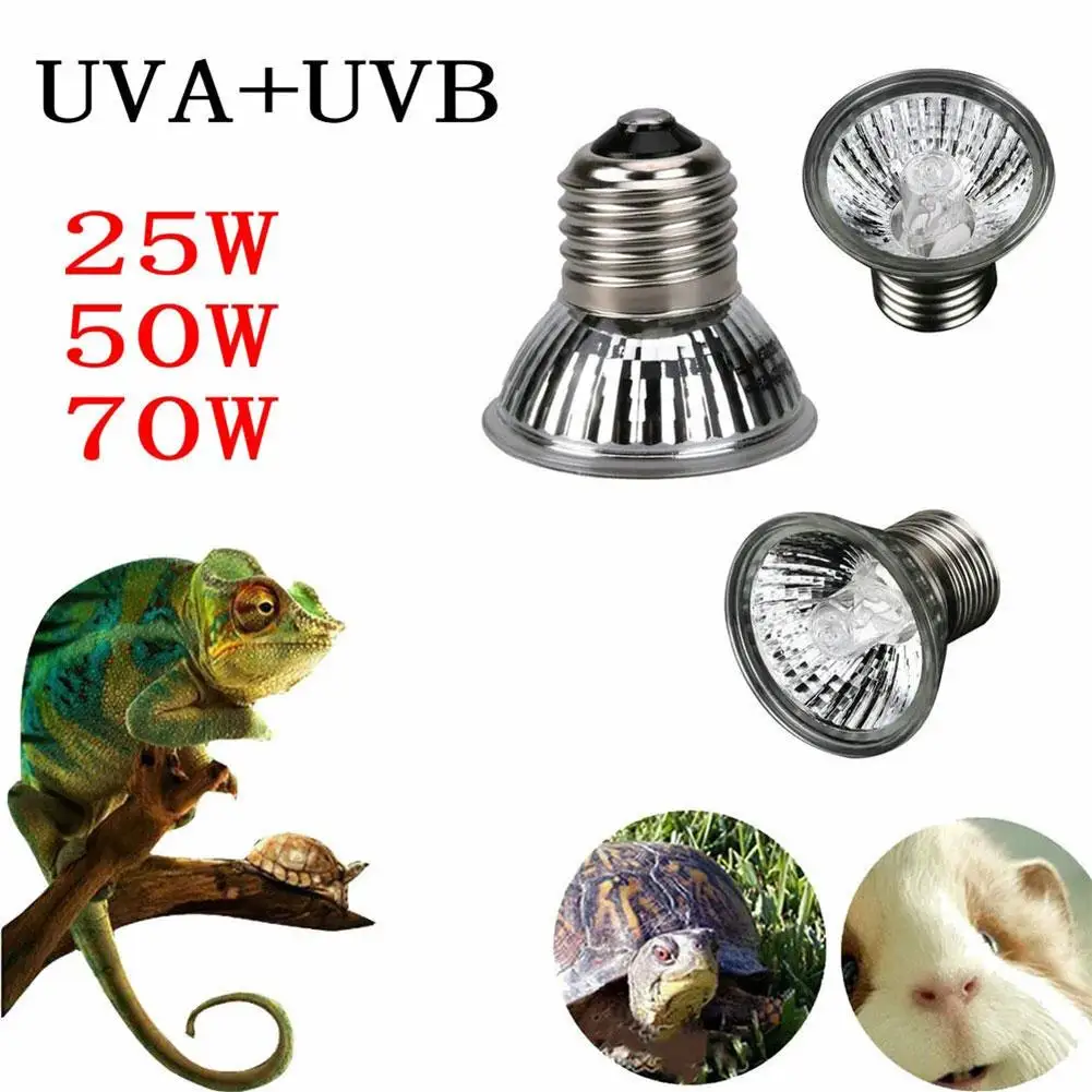 25/50/75w Uva Uvb Reptile Heating Light Bulb Snake Pet Spectrum Basking Light Light Full Heating 1pcs Uv Bulbs K9k3