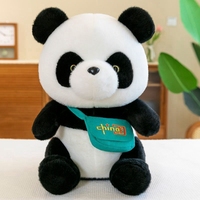 25cm Chinese Panda Plush Toy A Super Cute And Soft Animal Doll Of China's National Treasure The Giant Panda As A Festival Gift