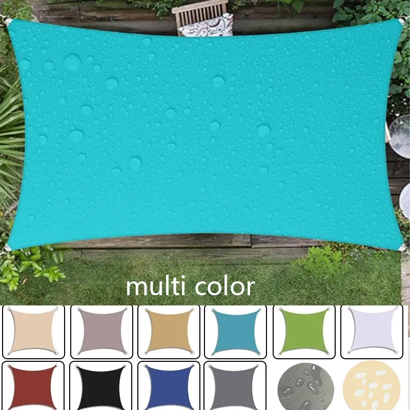 Outdoor Patio Canopy Multicolor Durable Oxford Sunshade Sail Rainproof Snow Shade Cloth