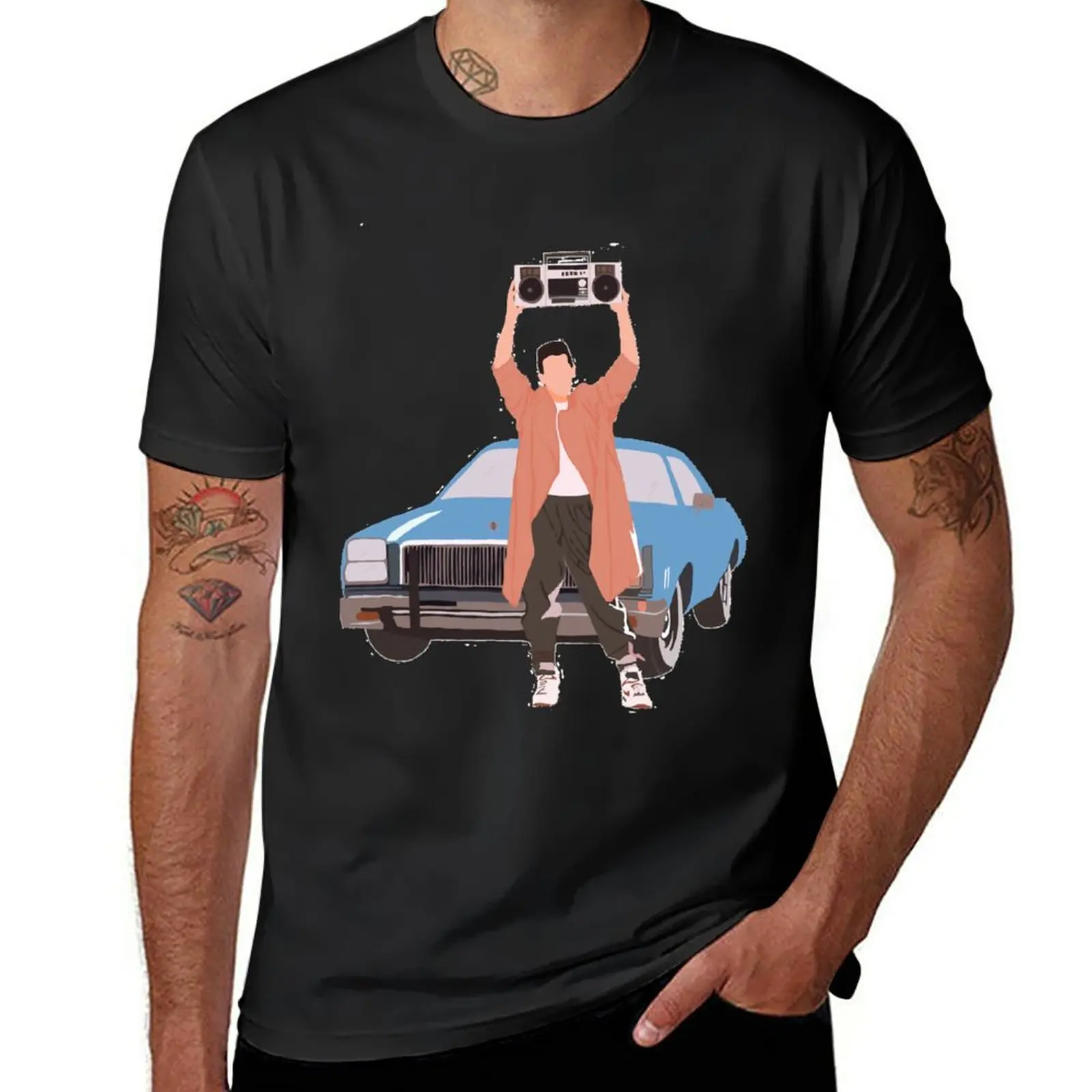 New Say anything - Lloyd dobler holding his boom box T-Shirt boys white t shirts man clothes sweat shirts, men