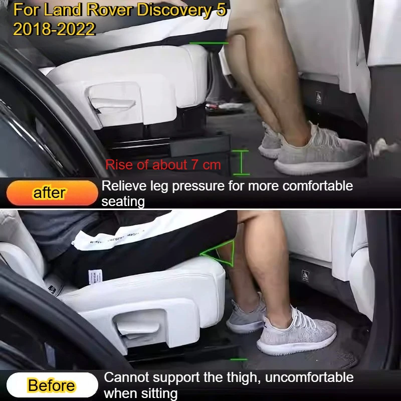 For Land Rover Discovery 5 LR5 17-22 Interior Modification The Second row Seat Increase Height decoration Strips Car Accessories