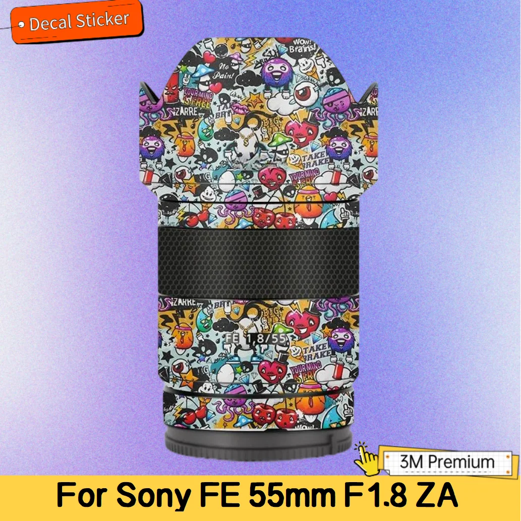 For SONY FE 55mm F1.8 ZA Lens Sticker Protective Skin Decal Vinyl Wrap Film Anti-Scratch Protector Coat