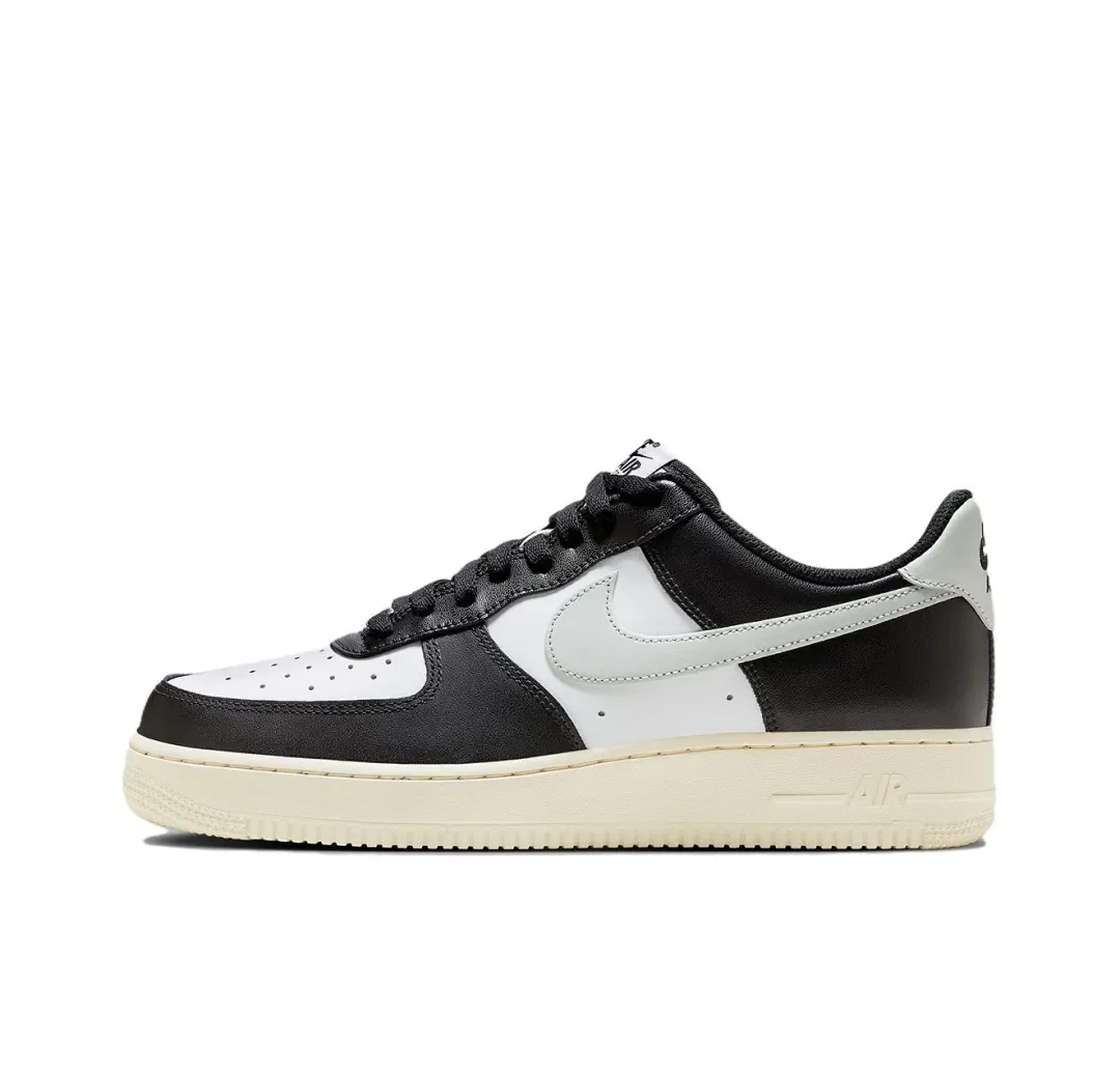 Nike Black White Air Force 1, оригинальные мужские и женские туфли для доски, модная повседневная обувь