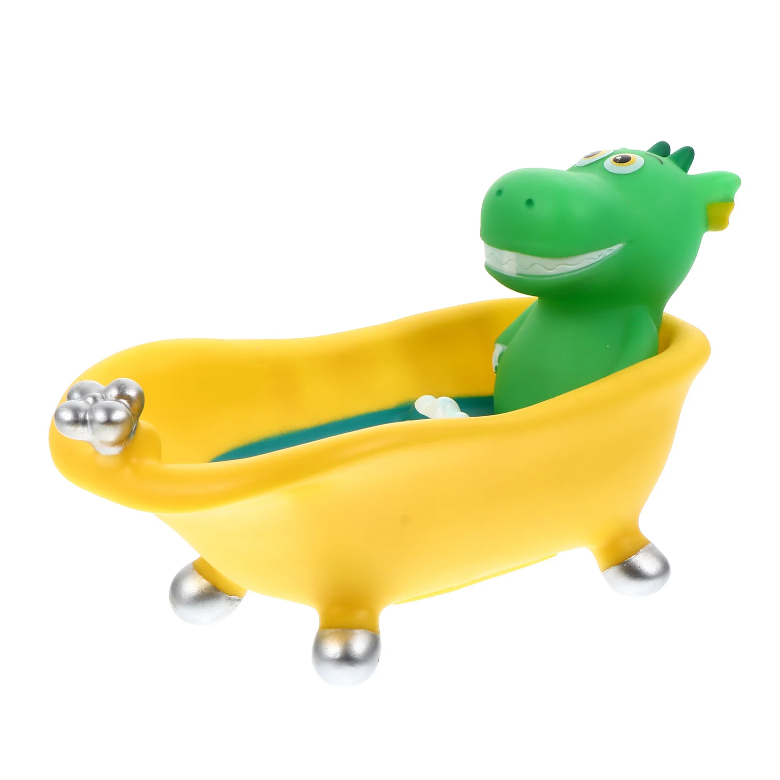 1 szt. Pojemnik na mydło w kształcie dinozaura, wodoodporny pojemnik na gąbkę z odpływem, uniwersalny pojemnik do użytku domowego, pojemnik na mydło z motywem kreskówkowym.