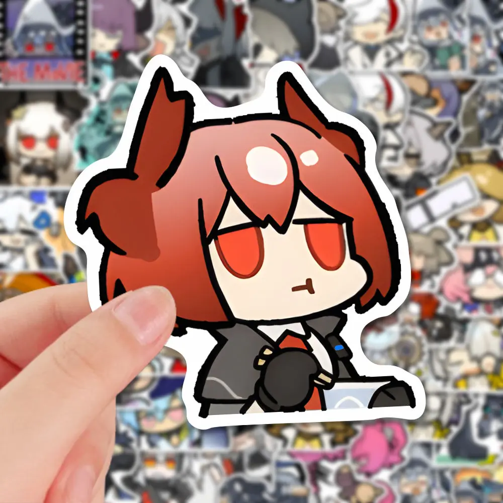 ملصقات أنيمي Arknights Specter لأجهزة الكمبيوتر المحمول ، كرتون لطيف ، تزيين الجدار ، سطح الطاولة ، 54 الغيتار