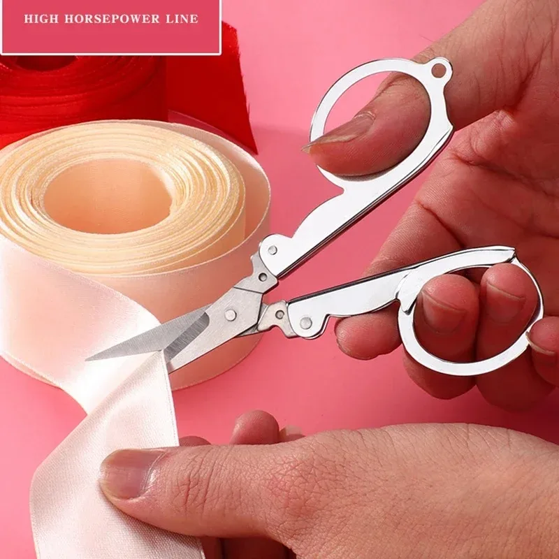 Embroidery Scissor Thread Tailor Scissors Sharp Blade Emergency Mini Foldable Folding Scissors Pocket Travel Small Crafts 2026