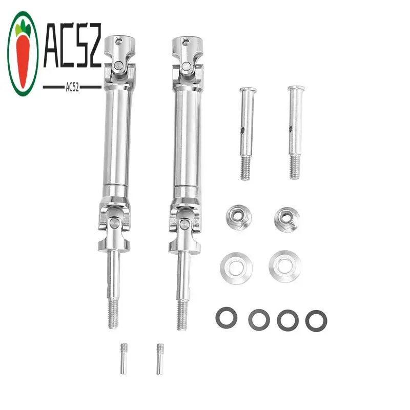 AC52-Stainless Steel Front Axle Shaft And Rear Drive Shaft For 1/10 Traxxas 2WD Slash Stampede Rustler F-150 Upgrade Parts