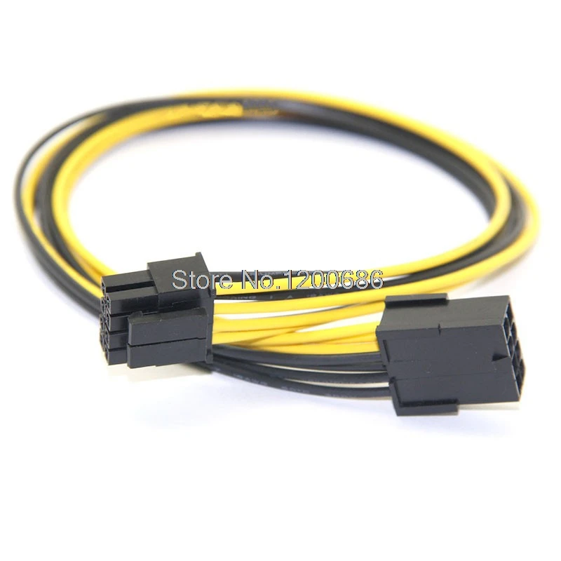 8inch 20CM Molex 8P Extension WIRE HARNESS 8-pin PCI Express to 8 pin (6+2) 18awg Pci-e GPU VGA ATX PSU Power Extension Cable