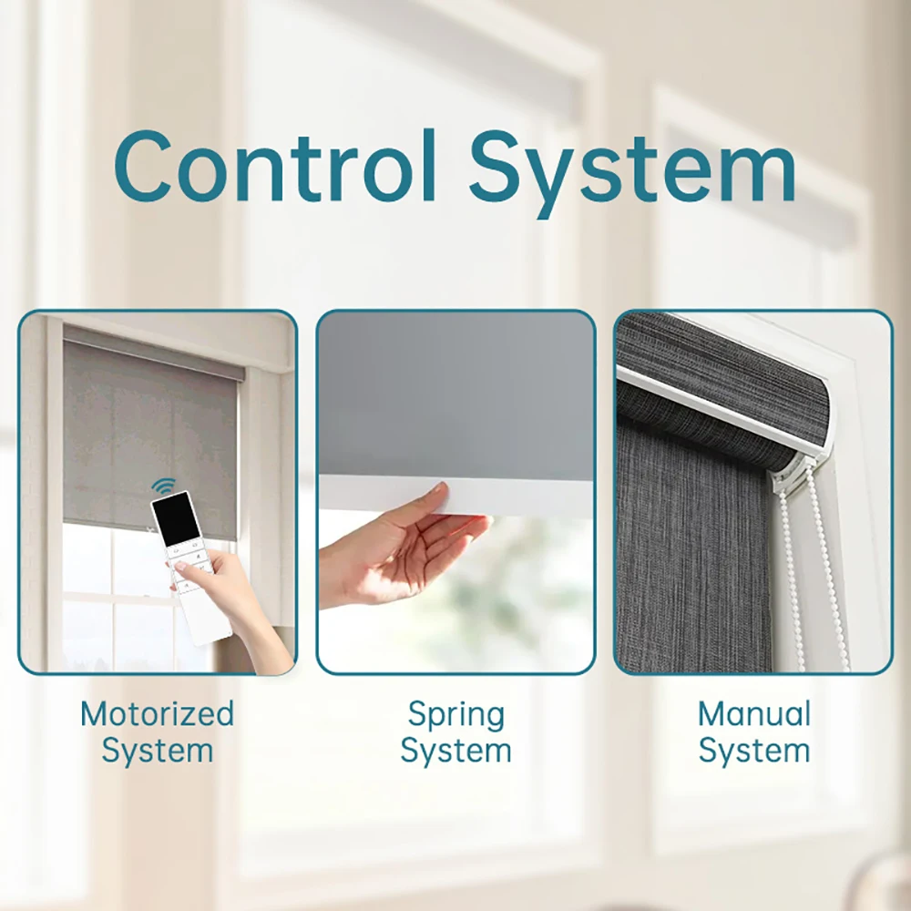 Meccanismo per tende a rullo con sistema di tende motorizzate 2025 Rotolo di tende a rullo in tessuto per tende verticali