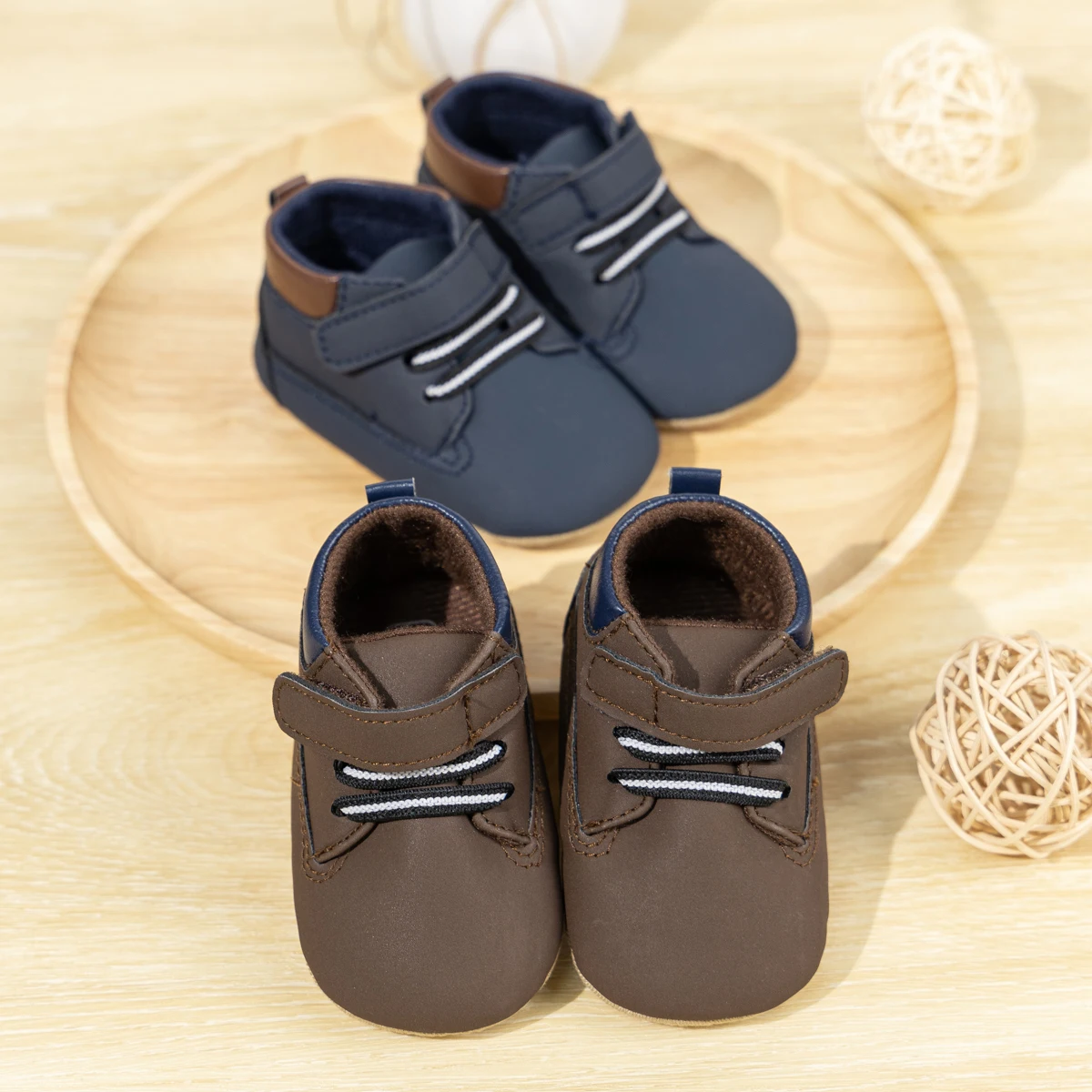 Baby Unisex Shoes Booties Rubber Bottom high-top Non-slip Toddler First Walker Crib Newborn Classic Baby Boy Girl Sneakers