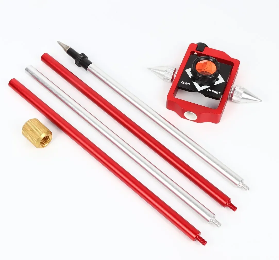 Hot sales Hot Sale Survey Mini Sliding Prism And Pin Pole Kit With Circular Bubble Constant -30/0 Offset For Total Station