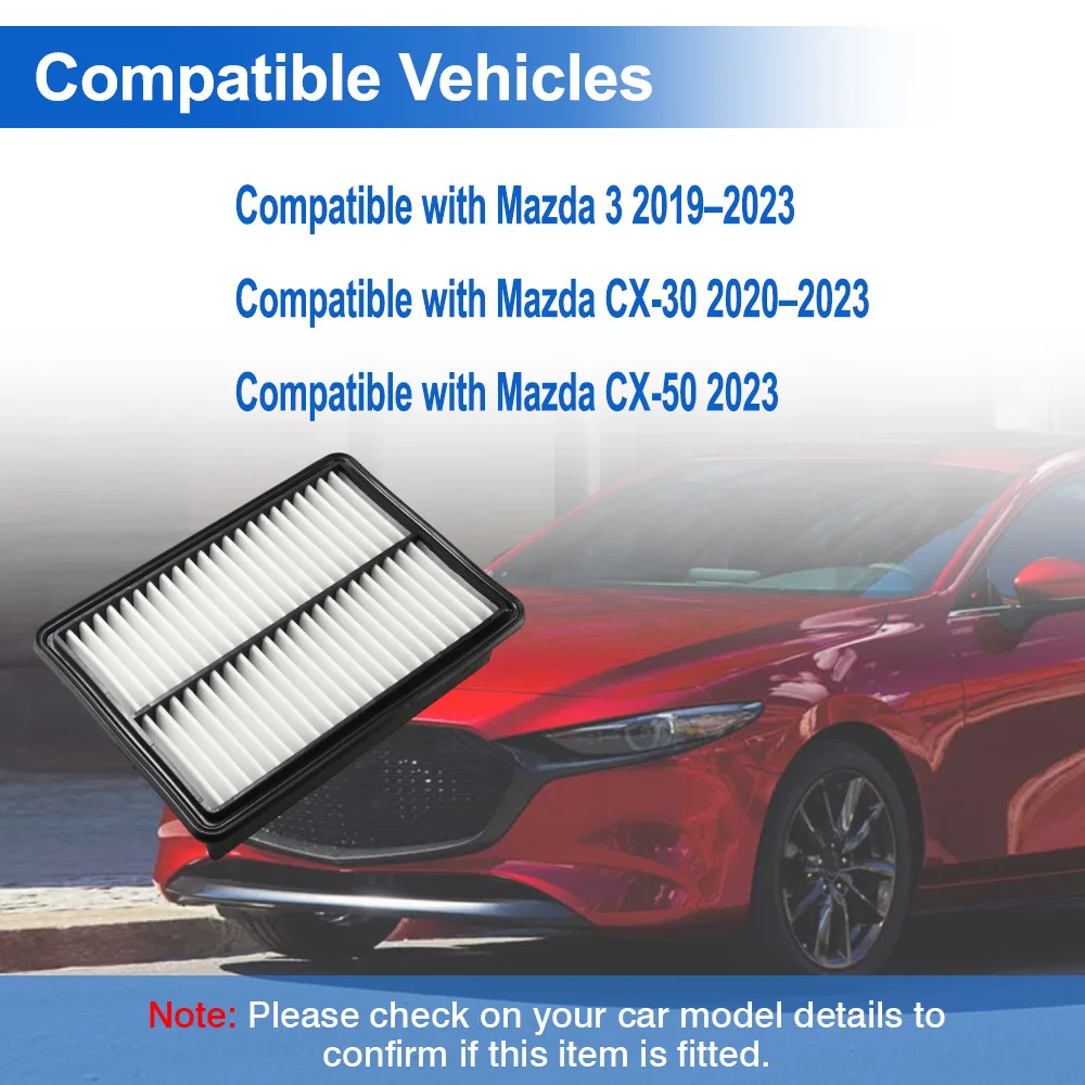 

Car Engine Air Filter For Mazda 3 2019 2020 2021 2022 2023 CX-30 2020–2023 CX-50 2023 PAH9-13-3A0A PAJ-13-3A0A PAJ8-13-3A0A