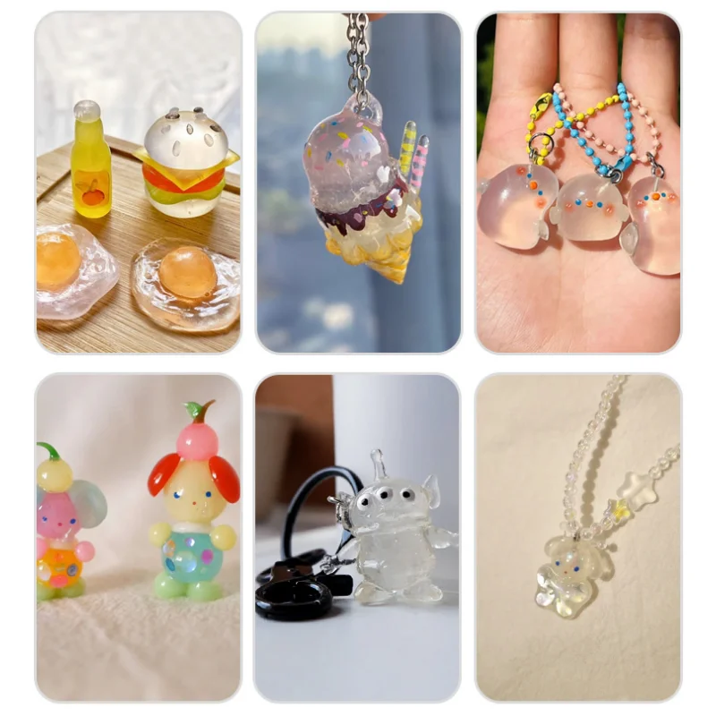 Japan Liberty Resin Clay Full Transparent Strong Toughness Crystal Soil DIY Hand Model Doll Craft Jewelry Shaping Materials