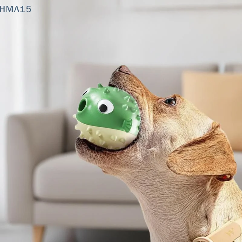 【YA】Bouncing Fish Dog Toy Leak Ball Used To Relieve Boredom Grinding Teeth Biting Resistance Sound Ball Dog Toy