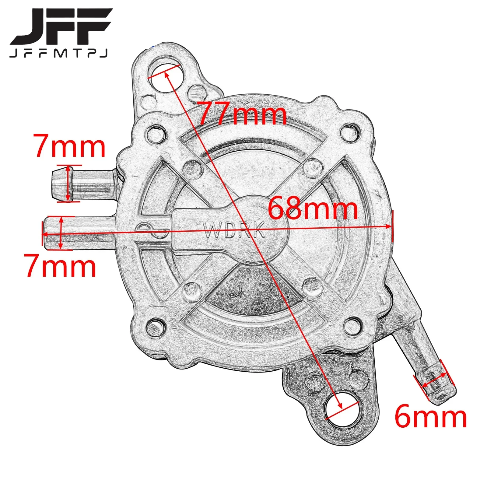 ATV beach bike pedal motorcycle accessories fuel tank switch negative pressure self-priming fuel pump 150-250cc universal