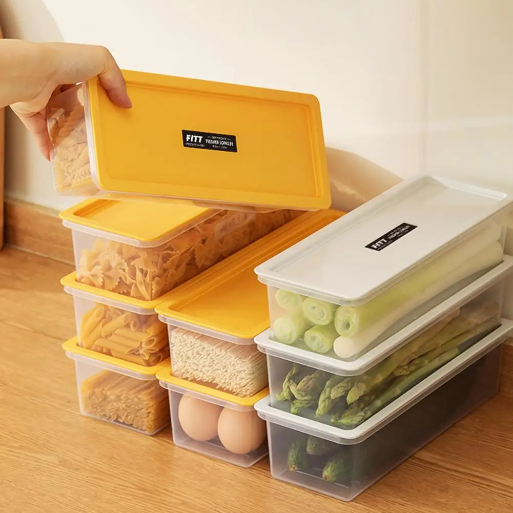 

Noodle Storage Box Microwavable Rectangle Noodle Spaghetti Container Macaroni Cereal Fruit Vegetable Refrigerator Food Container