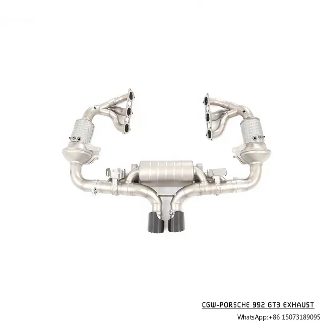 2022 Hot Sale Exhaust Manifold Downpipe Muffler for  992 GT3 2021+