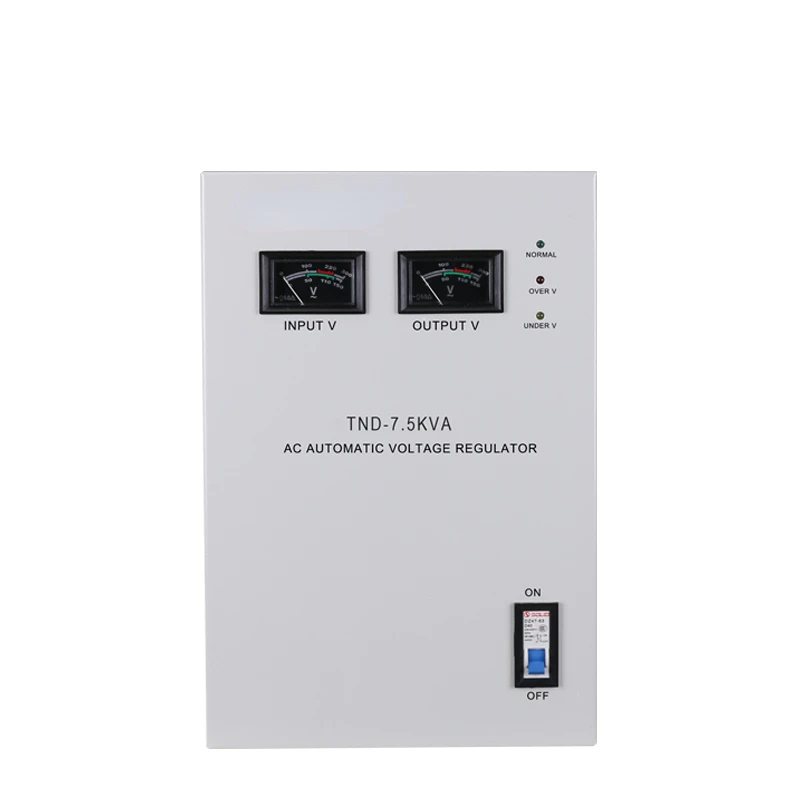 Servo Motor Type 7.5KVA 6000 Watt 6KW Automatic Voltage Stabilizer 220V Single Phase Voltage Regulator 6000W Stabilizer