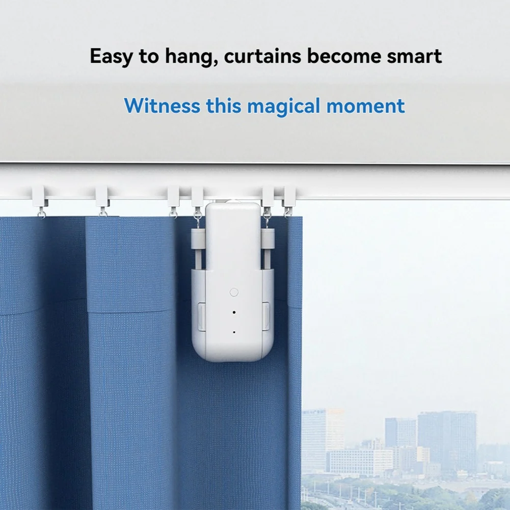 A02M-WIFI Smart Electric Curtain Robot Timing Auto Opener Voice Control Remote Control Smart Curtain Motor For Bedroom
