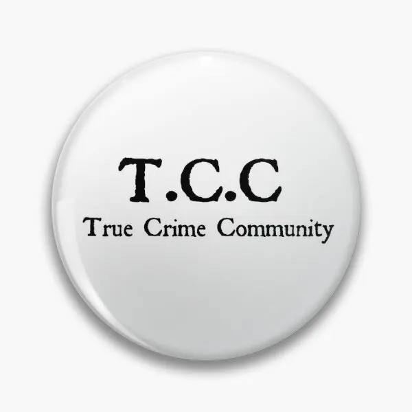 True Crime Community T C C Soft Button Pin Clothes Women Jewelry Cartoon Lapel Pin Collar Hat Funny Creative Gift Lover Metal