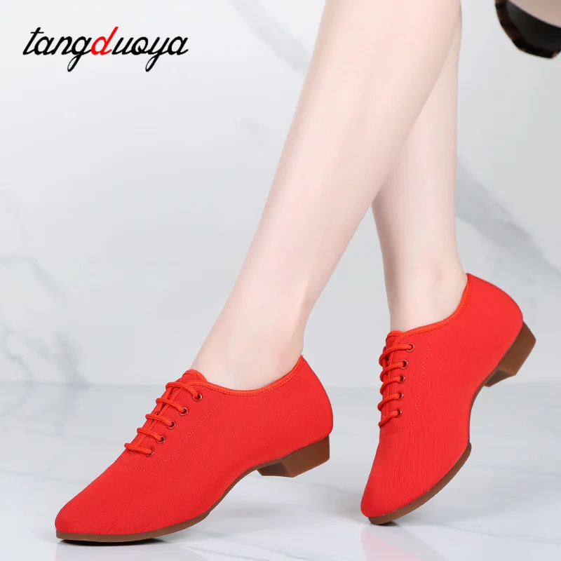 Dance-Shoes for Women Girls Ladies Rubber Sole Practise Ballroom Modern Tango Dancing Shoes Salsa Shoes Square Dance Sneakers