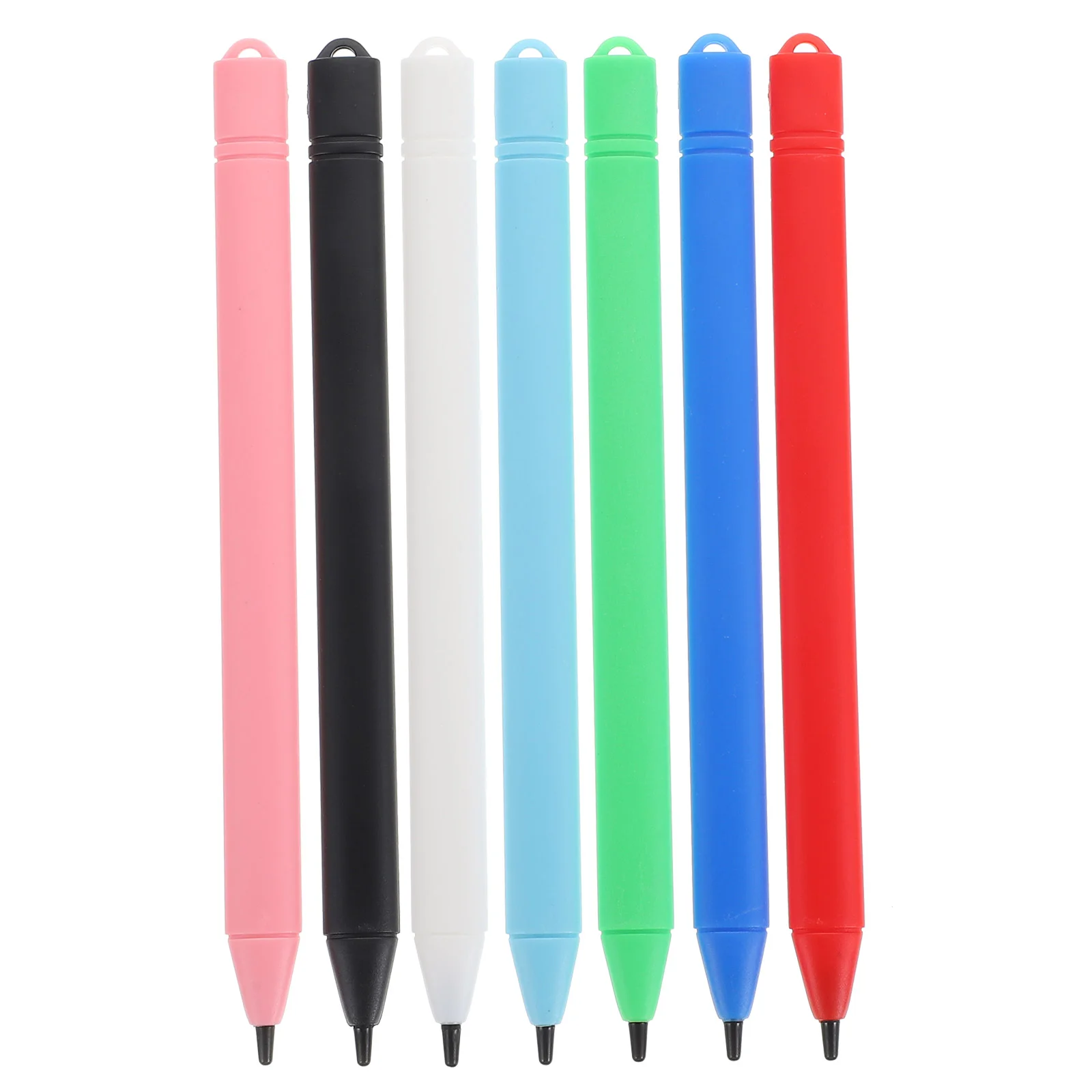 7 Pcs LCD Tablet Stylus Pens 8 10 12 Inch Drawing Board Set Black White Light Children Learning Painting Math