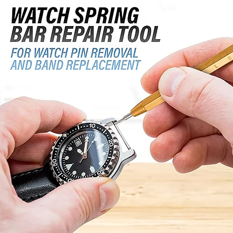 Double Ended Watch Spring Bar Tool, Watch Strap Replacement Removal Tool, Band Link Pins Remover, Watch Repair Tool for Relojoeiro