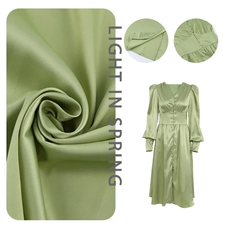 

Women Elegant Party Maxi Dress Long Sleeve Satin V-Neck Slim Fit White Robe Chic Outfit Evening Gown New Year Celebration Look
