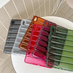 Tablet Case For Samsung Tab S9 S8 S7 Plus FE A8 A7 S6 Lite Cover Cases Clear Soft Silicone Down Jacket Air Bag Shockproof