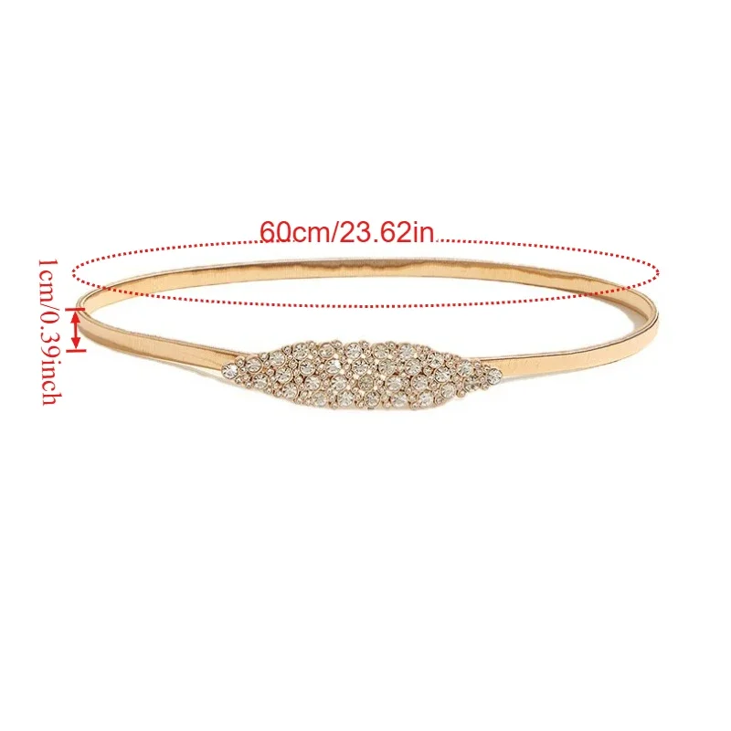 Metal Spring Belt for Women Korean-Style Fashion—Versatile for Dresses Shirts and Sweaters—Elastic Waist Chain and Waist Cincher