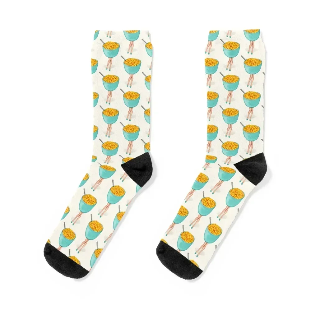 Mac & Cheese Pin-Up Socks short Children's heated floral Socks Men Women's