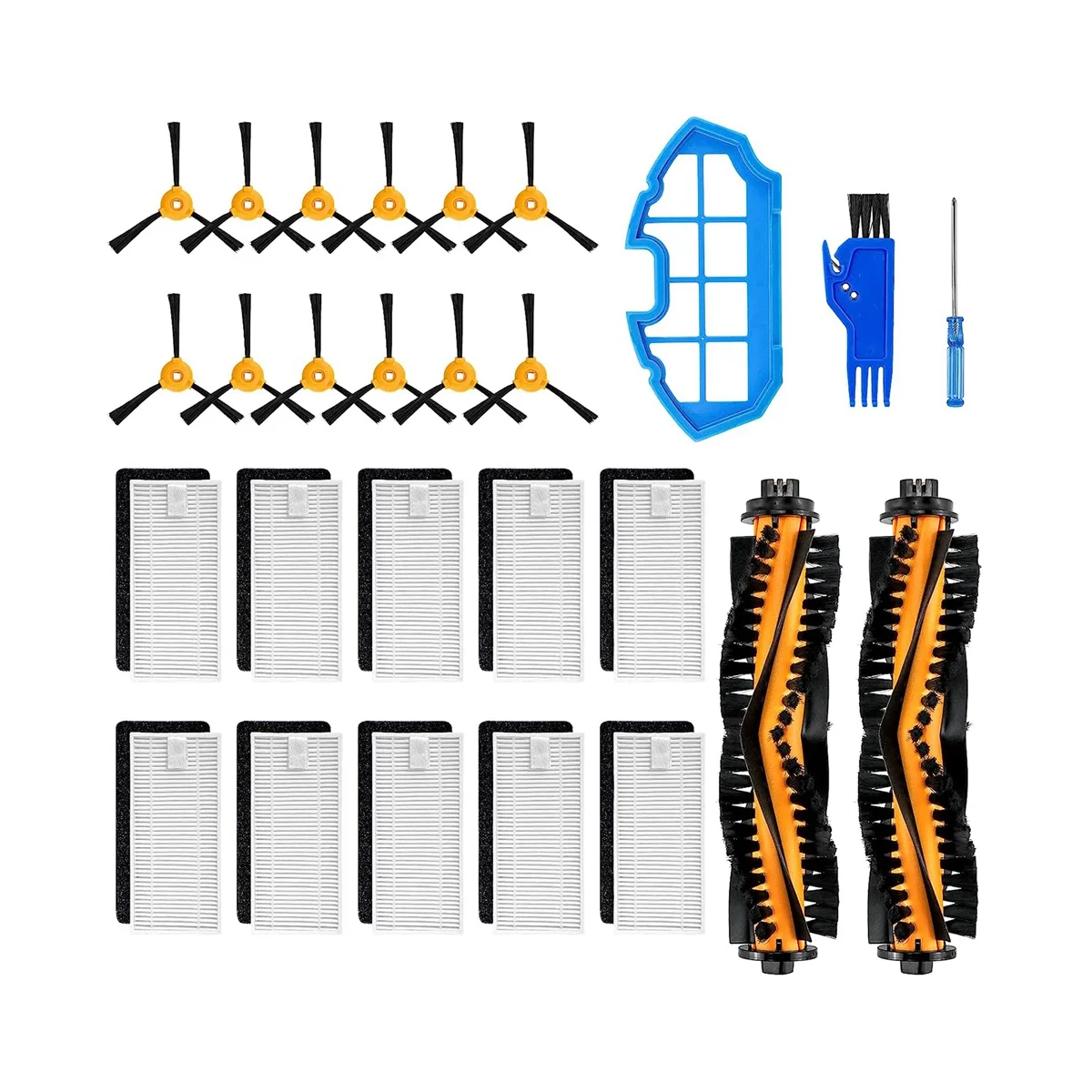 

for Deebot N79 N79S DN622 500 N79W N79SE K600 K700 Accessories Kit Filters Brushes