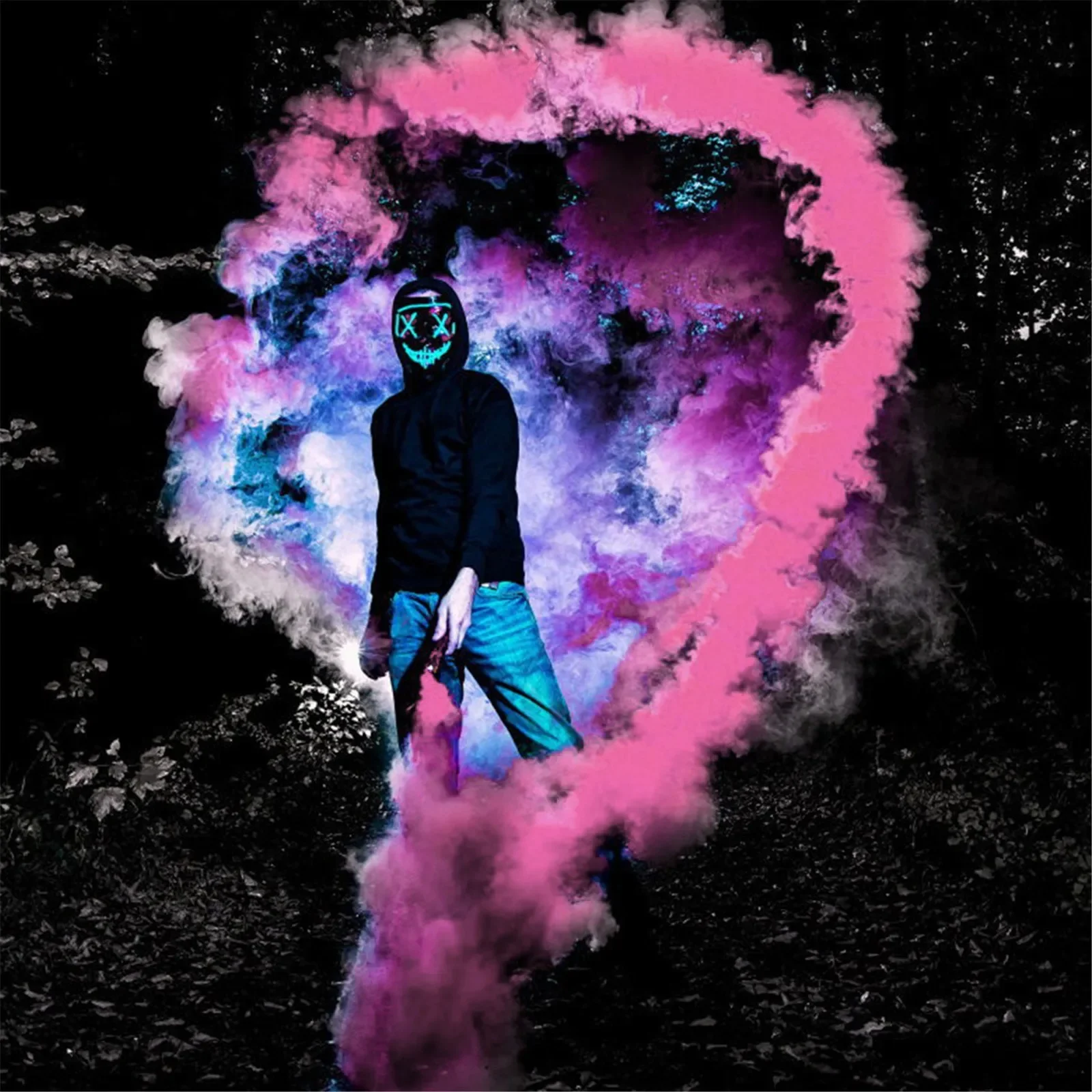 الملونة الدخان يده الدخان المرحلة استوديو الزفاف الضباب الدخان عصا دعامة جو إبداع الحفلات ديكور التصوير المعونة الدخان