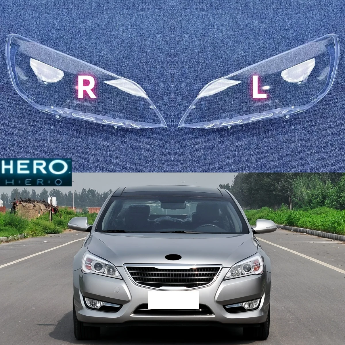 

For Kia Cadenza 2011 2012 Headlight Lens Cover Clear Shell Lampshade Headlamp Protective Shade Headlamp Lens