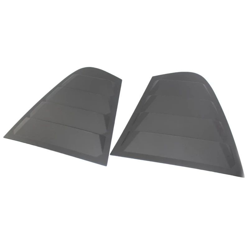 2X Matte Black Rear Side Window Louvers Scoop Cover Vent For -BMW F30 3-Series 2012-2016