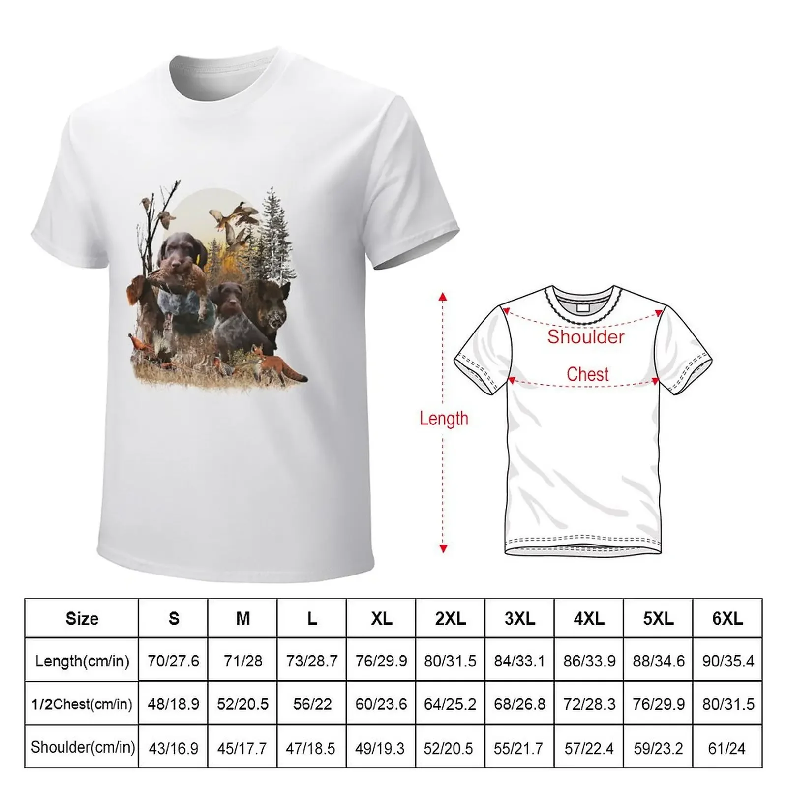 German Wirehaired Pointers , Always ready to hunt T-shirt blanks hippie clothes sweat clothes for men