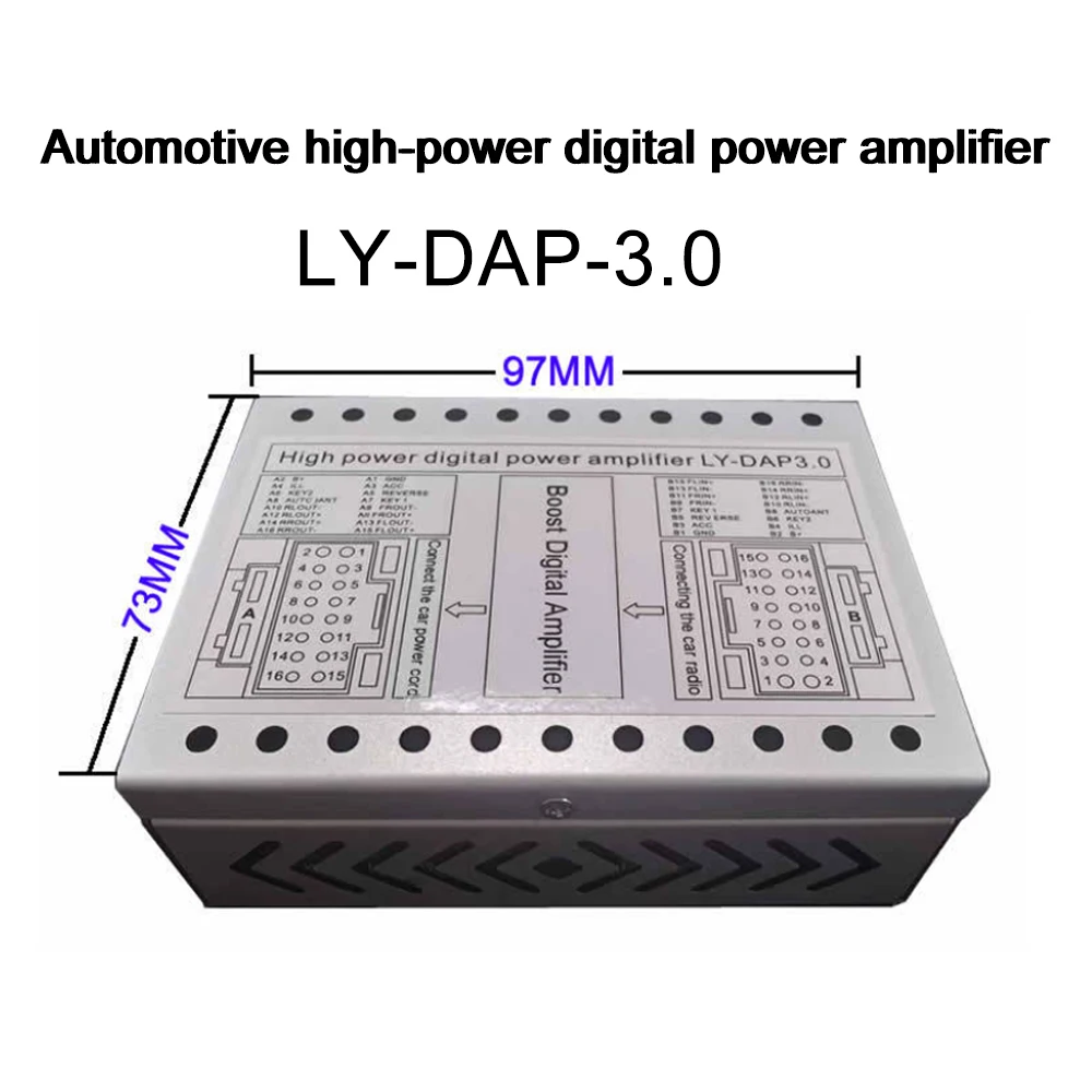 For Car-mounted Android Large-screen Machine  Automotive High-power Digital Power Amplifier Suitable