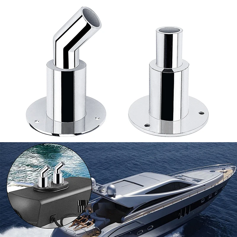 22/24mm Edelstahl Rumpf Auspuff Rohr Rohr buchse Hardware Teil Luft Diesel Heizung für Boot LKW Yacht Zubehör