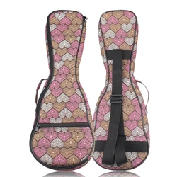 Ukulele Bag 21/23/24/26 Inch High Quality 900D Waterproof Oxford Fabric Ukulele Backpack 6 MM Sponge Ukulele Soft Case